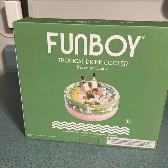 Fun boy tropical drink cooler —— Beverage caddy. BRAND NEW. Never used. - Picture 1 of 3
